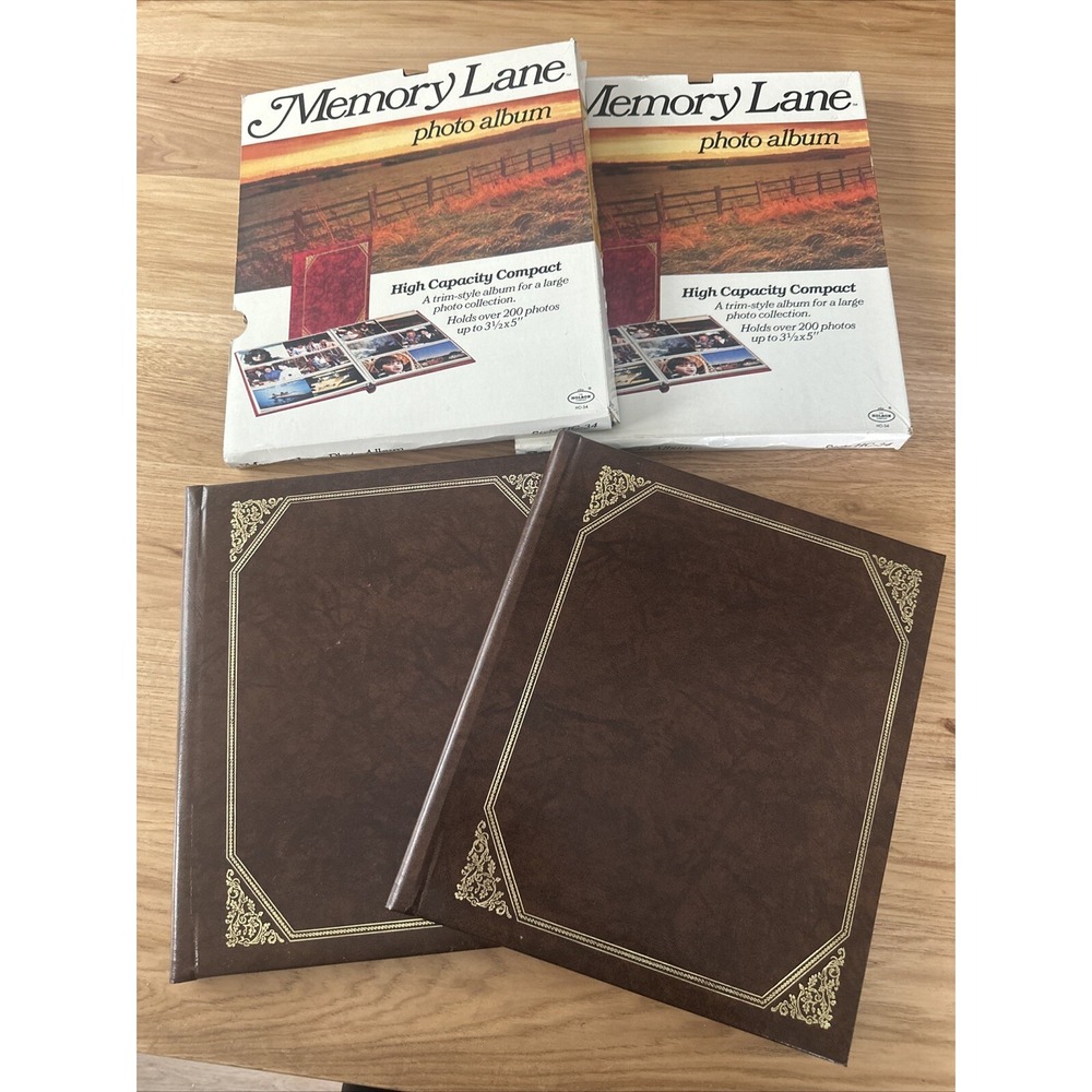 2 Vintage Holson Memory Lane Photo Album Holds Up To  Photos 200 Photos Each
